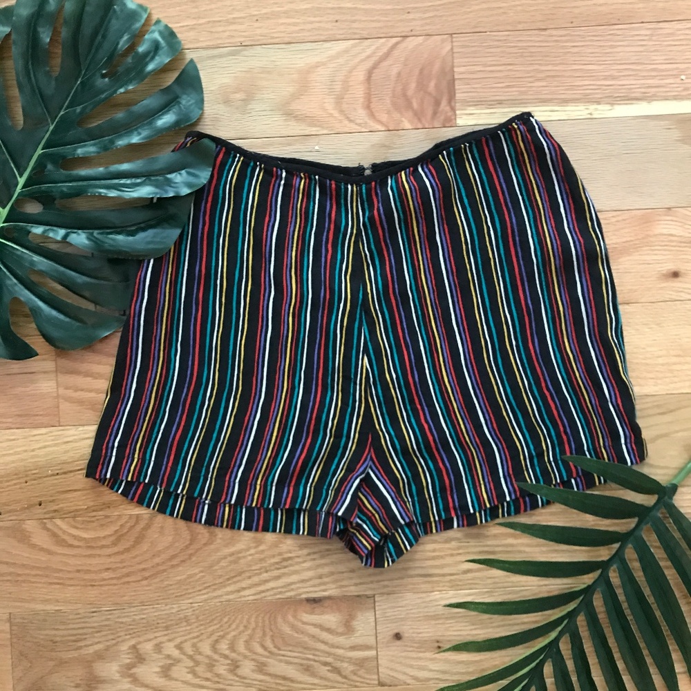 Striped High Waisted Shorts | Urban Outfitters